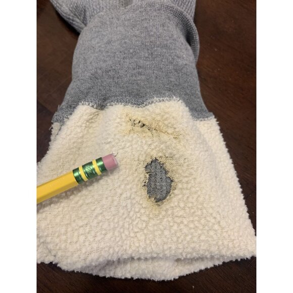 Sub_Urban Riot XL Waffle Knit Strip Hooded Sweatshirt Gray - Picture 7 of 7